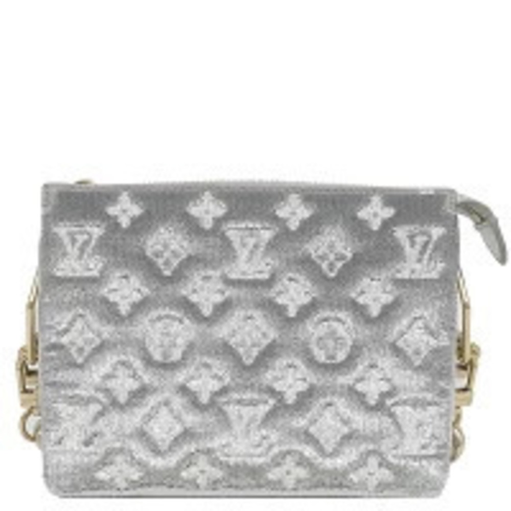 Louis Vuitton bag Coussin lambskin silver shoulder Handbag